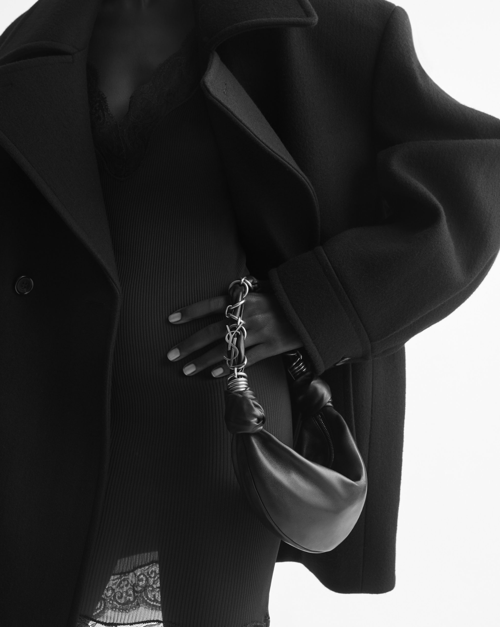 YSL AMALIA mini hobo in lambskin - Image 2